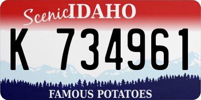 ID license plate K734961