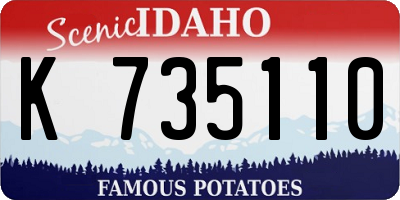 ID license plate K735110