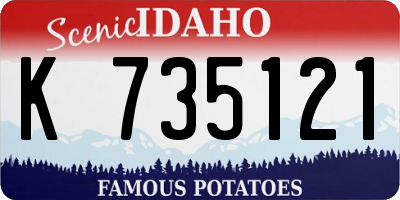 ID license plate K735121