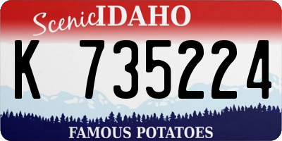 ID license plate K735224