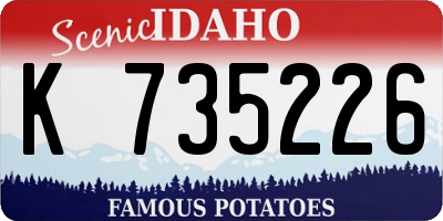 ID license plate K735226