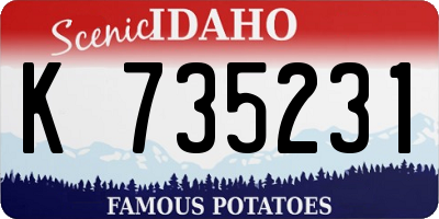 ID license plate K735231