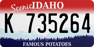 ID license plate K735264