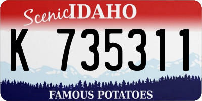 ID license plate K735311