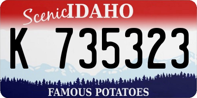 ID license plate K735323