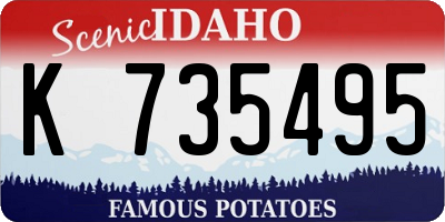 ID license plate K735495