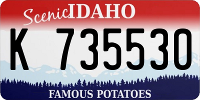 ID license plate K735530