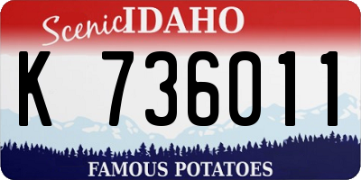 ID license plate K736011