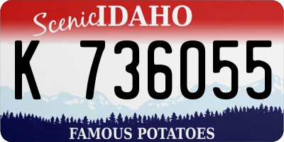ID license plate K736055