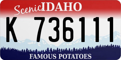 ID license plate K736111