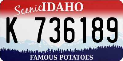 ID license plate K736189