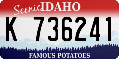 ID license plate K736241