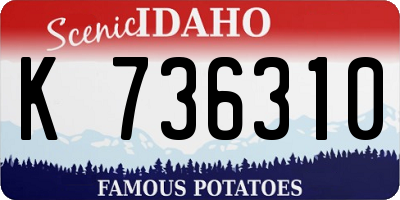 ID license plate K736310