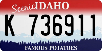 ID license plate K736911