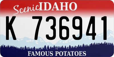 ID license plate K736941