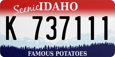 ID license plate K737111