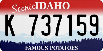 ID license plate K737159