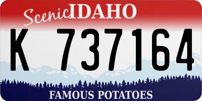 ID license plate K737164