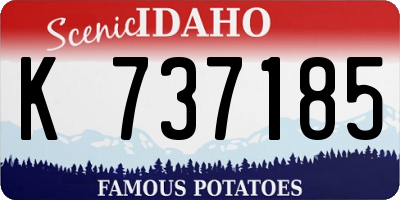 ID license plate K737185