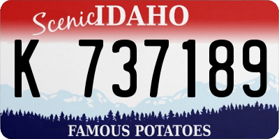 ID license plate K737189