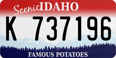 ID license plate K737196