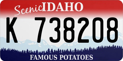 ID license plate K738208
