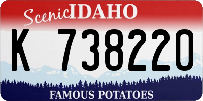 ID license plate K738220