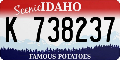 ID license plate K738237