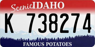 ID license plate K738274