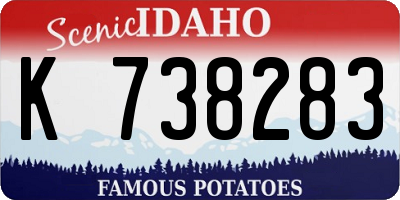ID license plate K738283