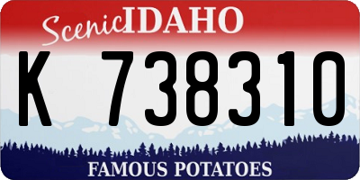 ID license plate K738310