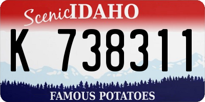 ID license plate K738311