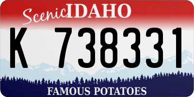 ID license plate K738331