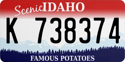ID license plate K738374