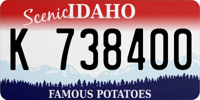 ID license plate K738400