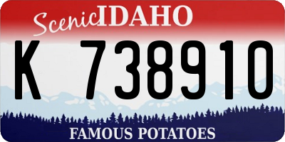 ID license plate K738910