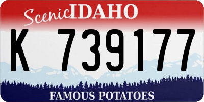 ID license plate K739177
