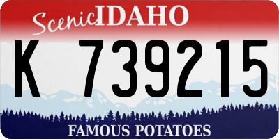 ID license plate K739215