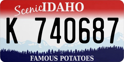 ID license plate K740687