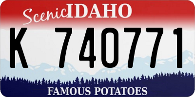 ID license plate K740771