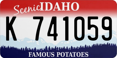 ID license plate K741059