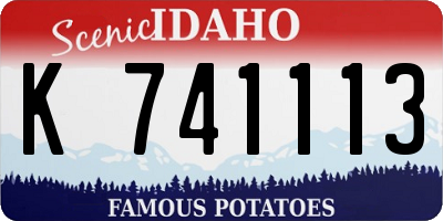 ID license plate K741113