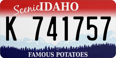 ID license plate K741757