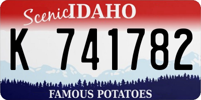 ID license plate K741782