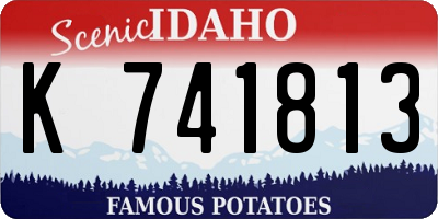 ID license plate K741813