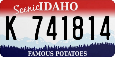 ID license plate K741814