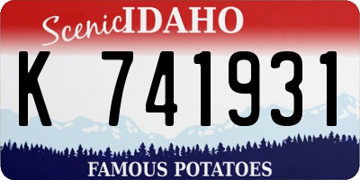 ID license plate K741931