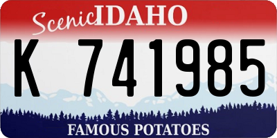 ID license plate K741985