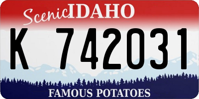 ID license plate K742031