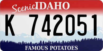 ID license plate K742051